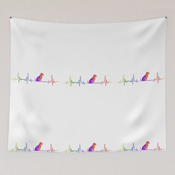 Item preview, Dog heartbeat  watercolor designed and sold by loves789.