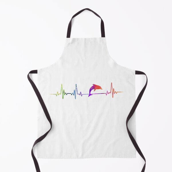 Item preview, Dolphin heartbeat watercolor designed and sold by loves789.