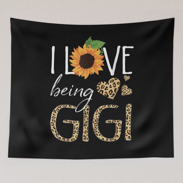 Item preview, I Love Being Gigi Sunflower Leopard Mothers Day designed and sold by nancyholly.
