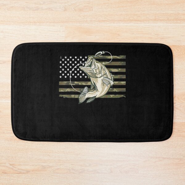 Item preview, Fishing Camouflage Us American Flag Bass Fish Fis Camo designed and sold by patsa4.