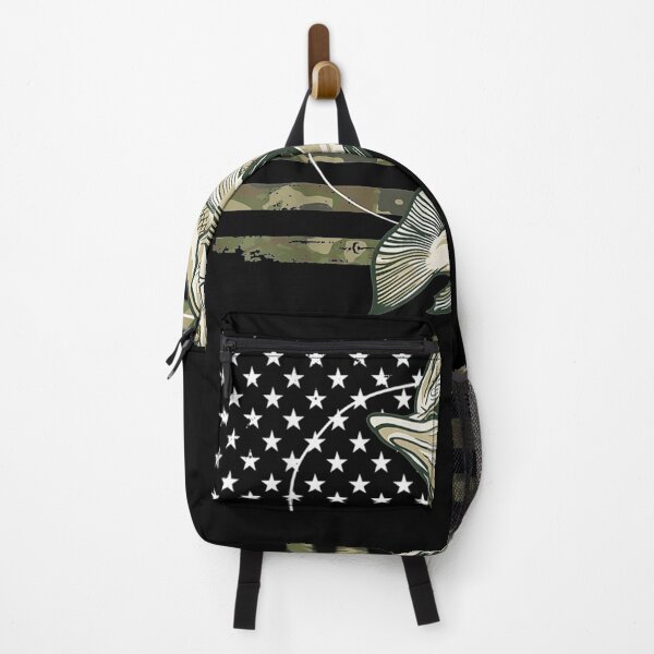 Item preview, Fishing Camouflage Us American Flag Bass Fish Fis Camo designed and sold by patsa4.