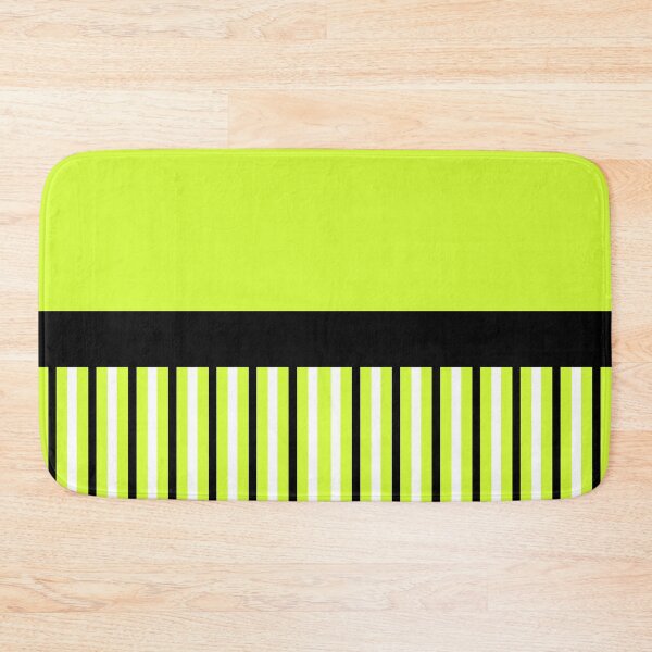 Item preview, NEON GREEN LIME STIPES IN BLACK AND WHITE/repent designed and sold by wildwhimsical.