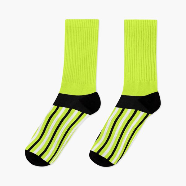 Item preview, NEON GREEN LIME STIPES IN BLACK AND WHITE/repent designed and sold by wildwhimsical.