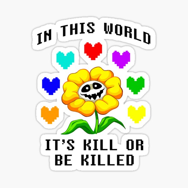 Evil Flowey the Flower Sticker for Sale by Metasaki