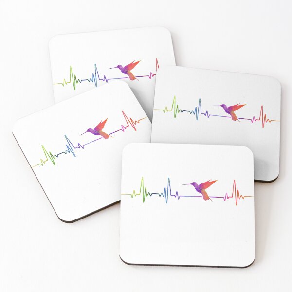 Item preview, HUMMINGBIRD heartbeat watercolor designed and sold by loves789.