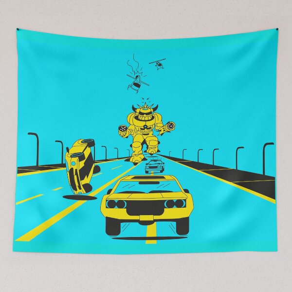 Item preview, Robot Cars Blue Background designed and sold by Markine.