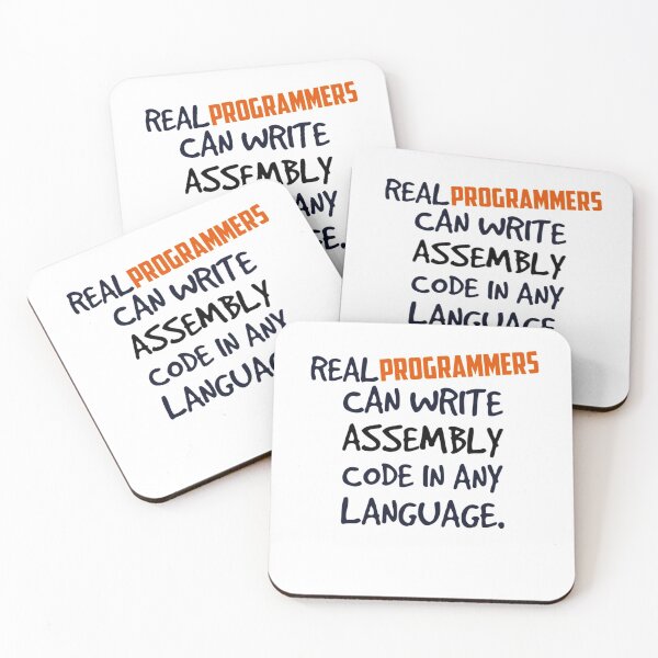 Item preview, Real programmers can write assembly code in any language. designed and sold by Westorm.