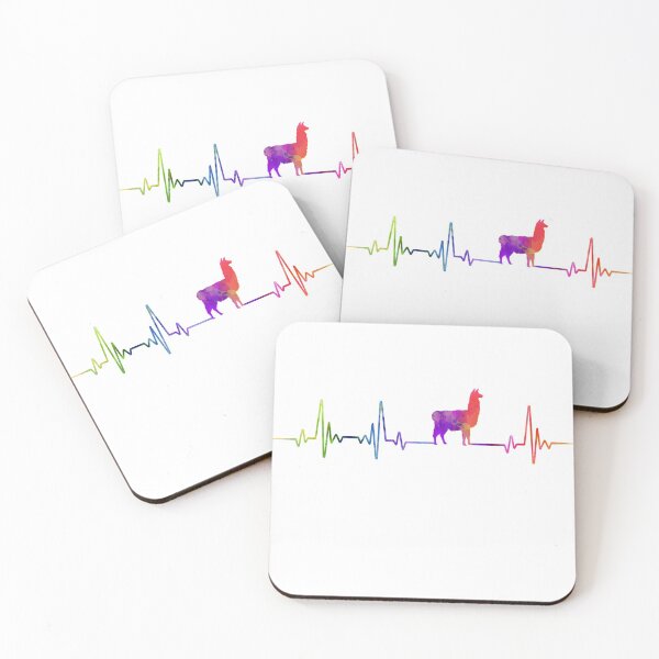 Item preview, LLAMA heartbeat  watercolor designed and sold by loves789.