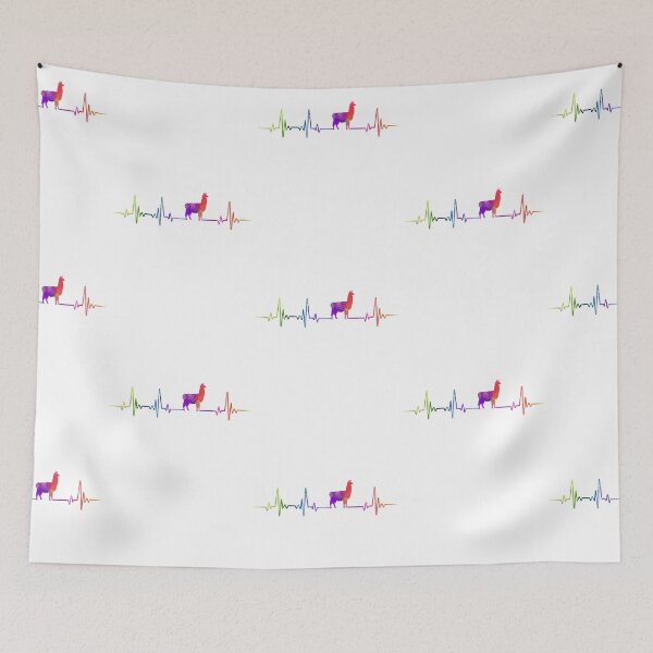 Item preview, LLAMA heartbeat  watercolor designed and sold by loves789.