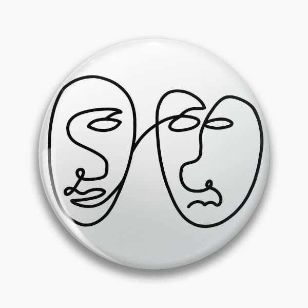 Item preview, Abstract line face drawing designed and sold by ifcamille.