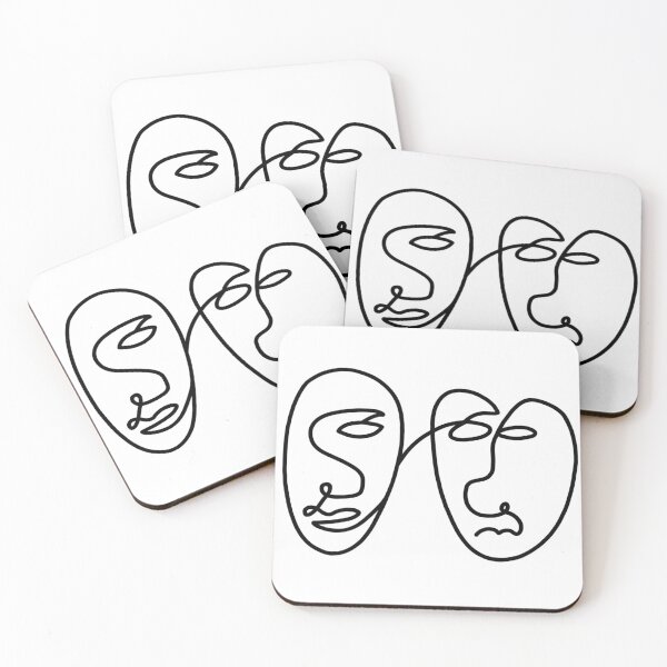 Item preview, Abstract line face drawing designed and sold by ifcamille.