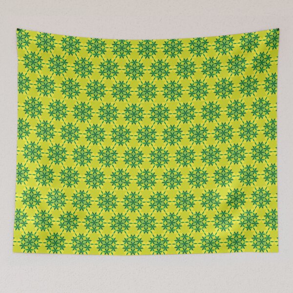 Item preview, Green and Yellow Seed of life pattern designed and sold by kallyfactory.