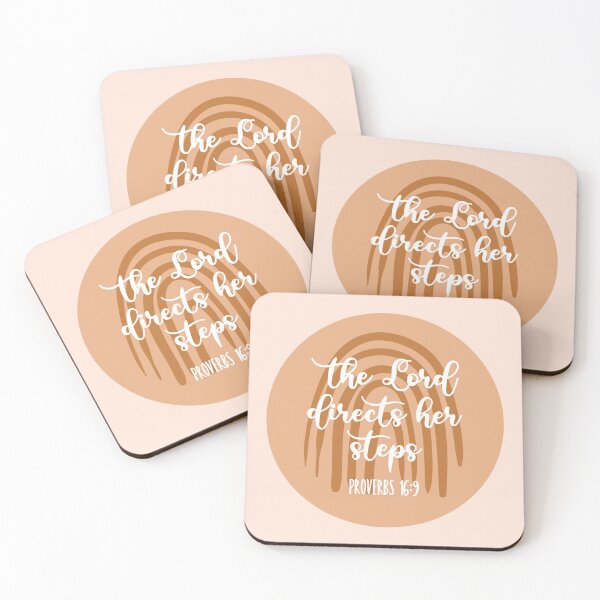 Item preview, The Lord Directs Her Steps – Proverb 16:9 – Bible Verse designed and sold by PlumBlushCo.