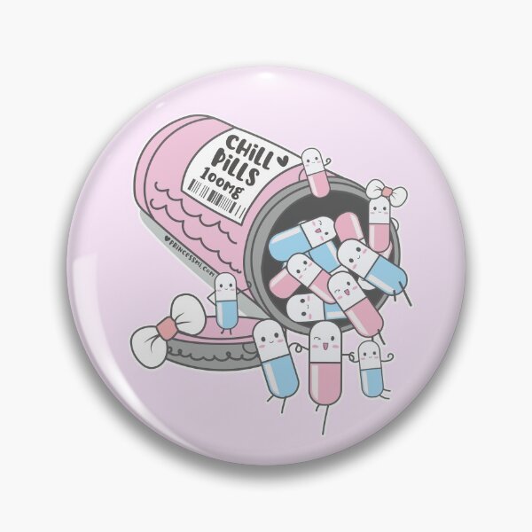 Item preview, chill pills cute pills cartoon designed and sold by princessmi-com.