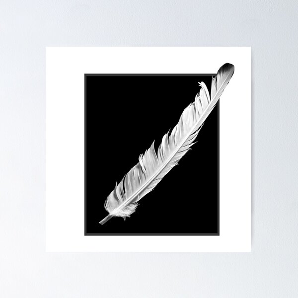 Item preview,  Monochrome image of feather designed and sold by KheinJohn.