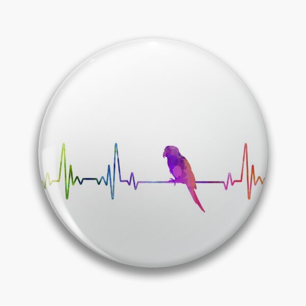 Item preview, PARROTS heartbeat watercolor designed and sold by loves789.