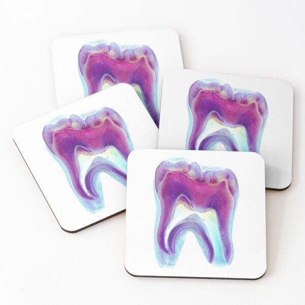 Item preview, Watercolor tooth anatomy designed and sold by guaka-molly.