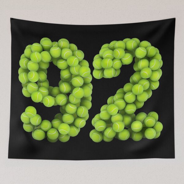 Item preview, Tennis Player Number 92 - Tennis Sports ninety-two Game Set Match 92 designed and sold by elhefe.