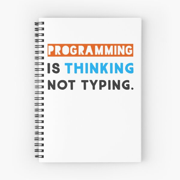 Item preview, Programming is thinking not typing. designed and sold by Westorm.