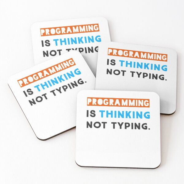 Item preview, Programming is thinking not typing. designed and sold by Westorm.