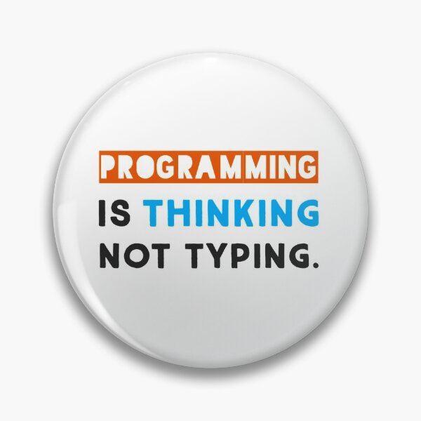 Item preview, Programming is thinking not typing. designed and sold by Westorm.