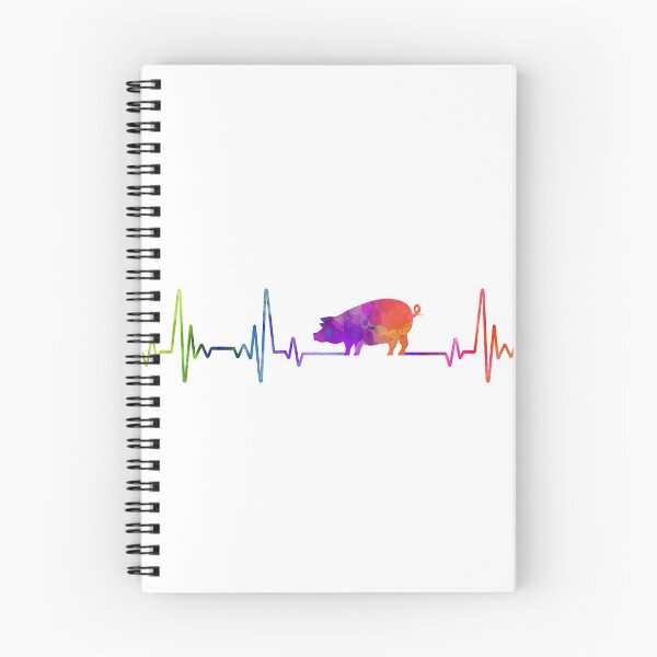 Item preview, PIG heartbeat watercolor designed and sold by loves789.