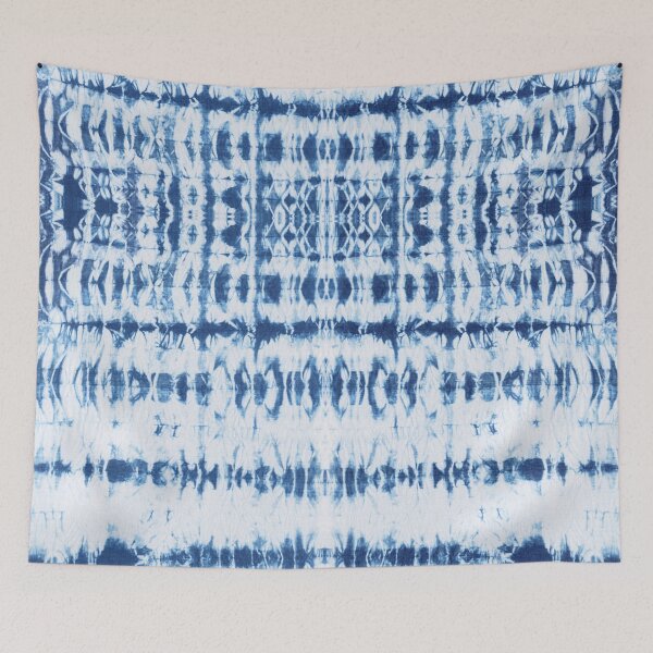 Item preview, Shibori blue and white arashi tie dye designed and sold by marufemia.