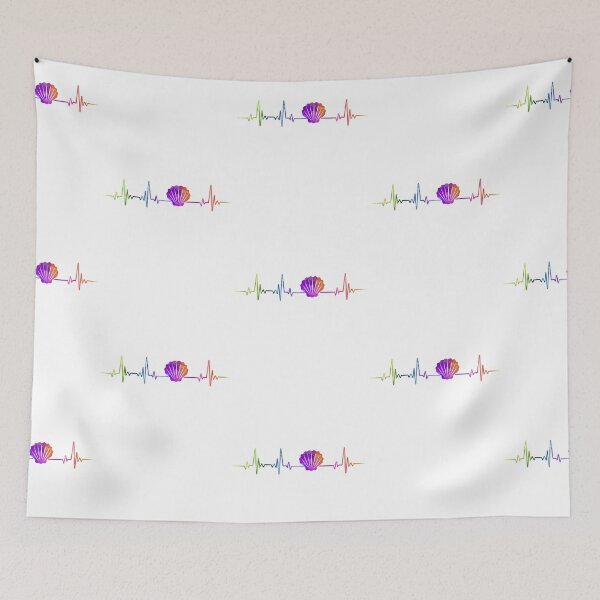 Item preview, SEASHEEL heartbeat watercolor designed and sold by loves789.