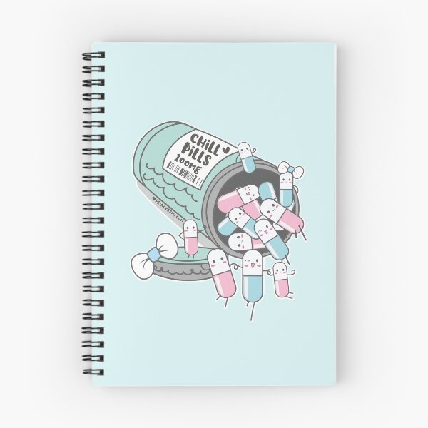 Item preview, chill pills cute pills cartoon designed and sold by princessmi-com.