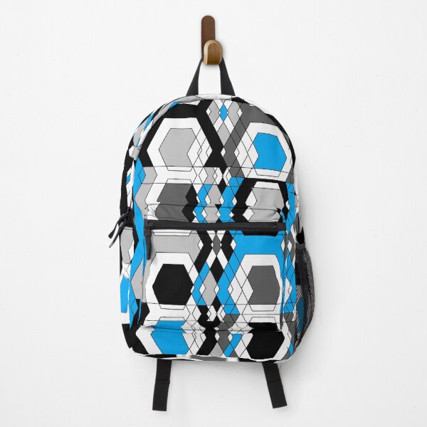 Item preview, Hexagons Black Blue Gray designed and sold by CreativeStreams.