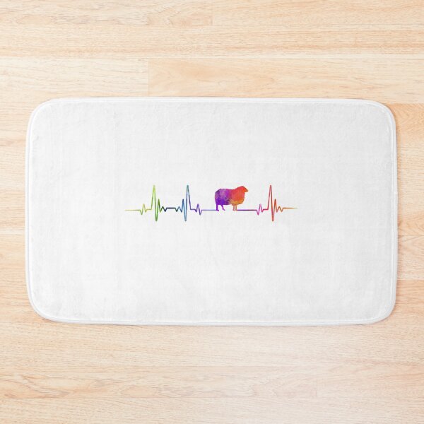 Item preview, SHEEP heartbeat watercolor designed and sold by loves789.