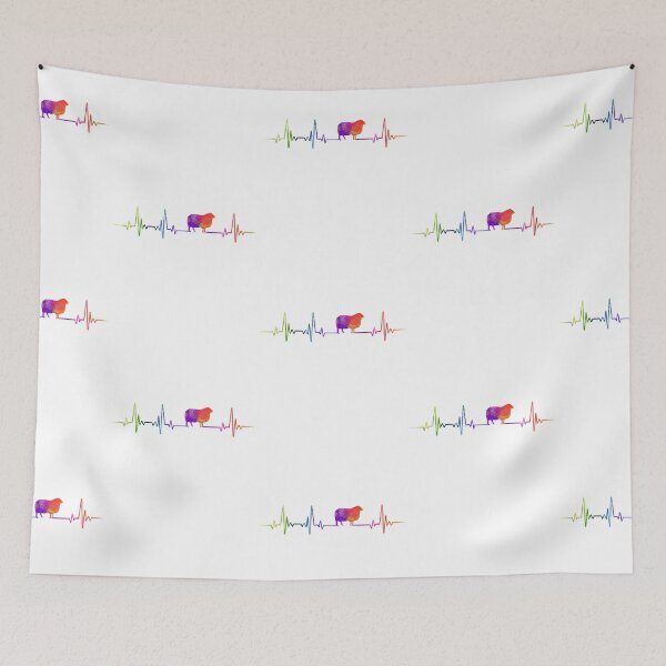 Item preview, SHEEP heartbeat watercolor designed and sold by loves789.