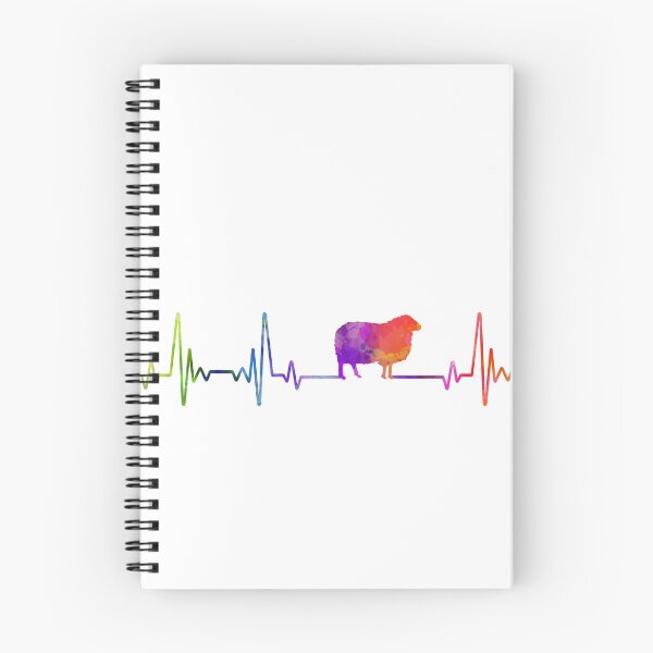 Item preview, SHEEP heartbeat watercolor designed and sold by loves789.