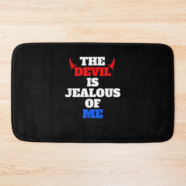 Item preview, The Devil Is Jealous Of Me Because Jesus Loves Me designed and sold by nancyholly.