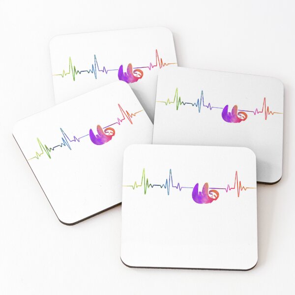 Item preview, SLOTH heartbeat watercolor designed and sold by loves789.