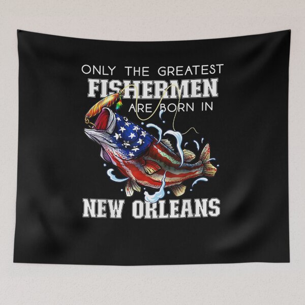 Item preview, New Orleans Fishing Greatest Fis American Flag Fish designed and sold by nancyholly.