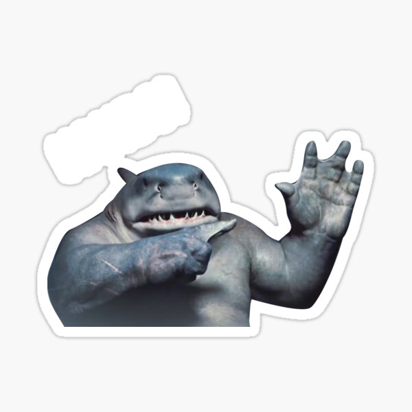 Funny King Sharks Hands Meme Sticker For Sale By Duduchben Redbubble