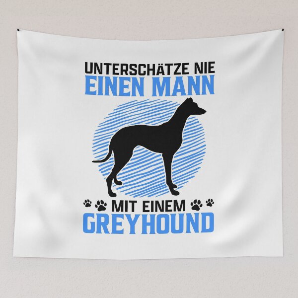 Artikelvorschau, Greyhound Mann kurzhaariger Windhund Besitzer entworfen und verkauft von madgrfx.