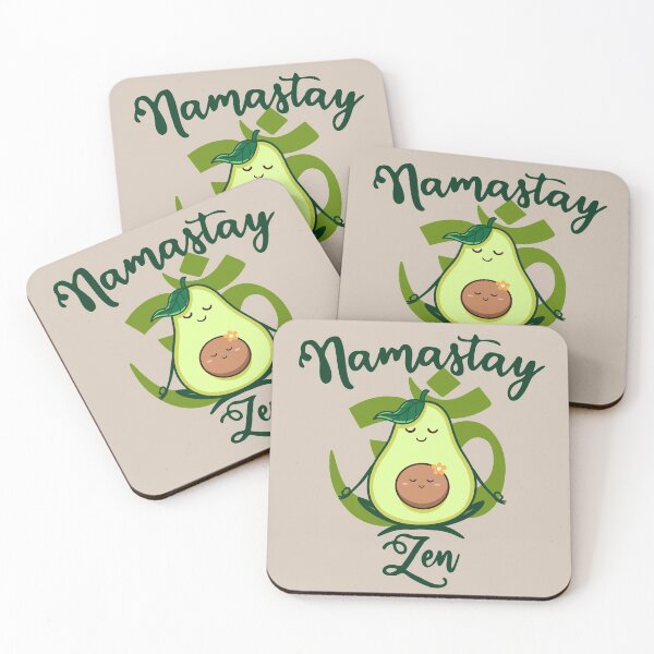 Item preview, Cute Namastay Zen Avocado designed and sold by SoccaTamam.