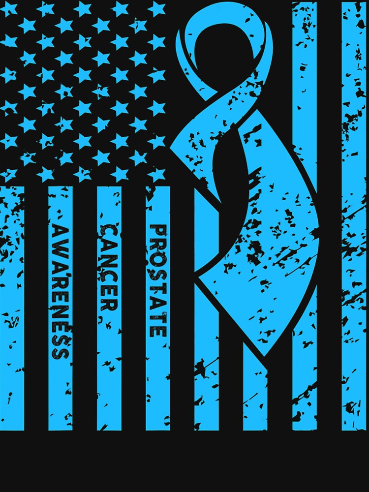 "Prostate Cancer Awareness Ribbon Flag" Tshirt for Sale by