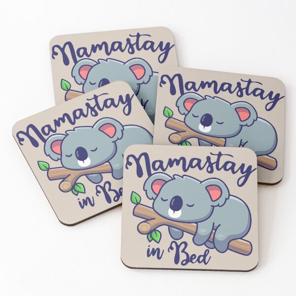 Item preview, Funny Yoga Koala - Namastay in Bed designed and sold by SoccaTamam.