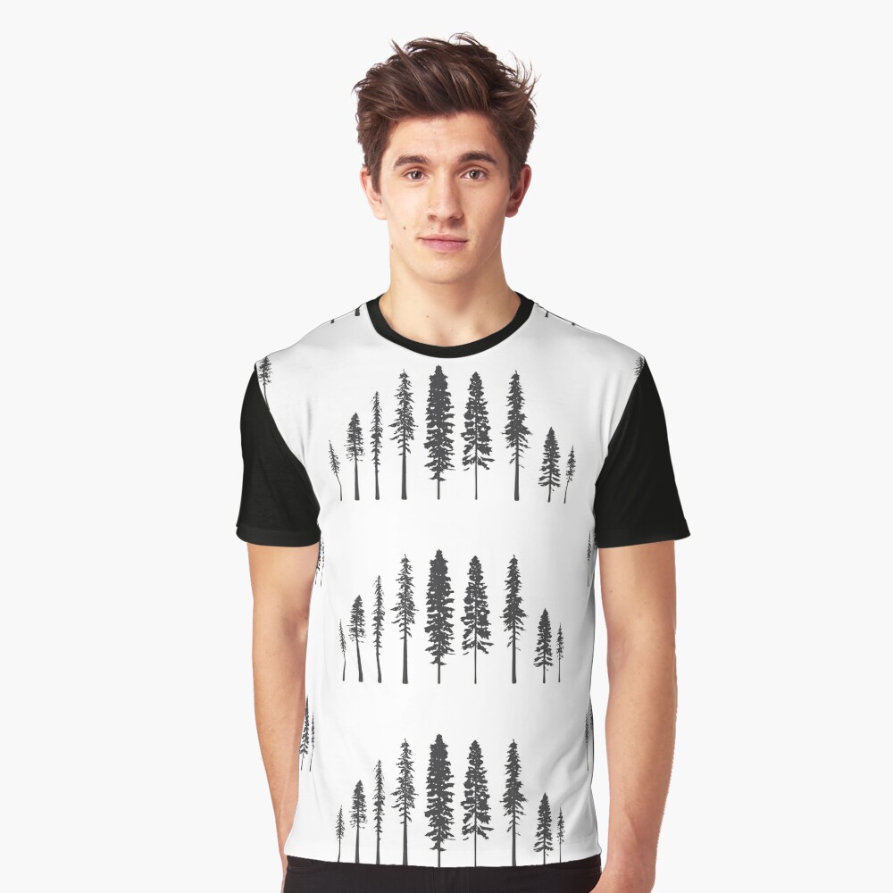 Hanes Explorer Unisex Graphic T-Shirt, Redwood Tree