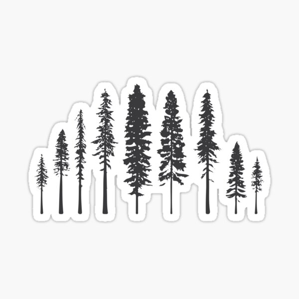 Item preview, Silhouettes of Redwood Trees designed and sold by Pavnud.