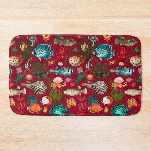 Item preview, Oceania in burgundy red designed and sold by Delinda Graphic Studio.