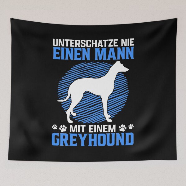 Artikelvorschau, Greyhound Mann kurzhaariger Windhund Besitzer entworfen und verkauft von madgrfx.