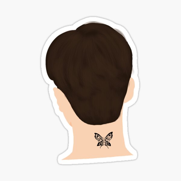 "Park Jae Eon Butterfly Tattoo Nevertheless Kdrama " Sticker for Sale by bunnyrocks Redbubble