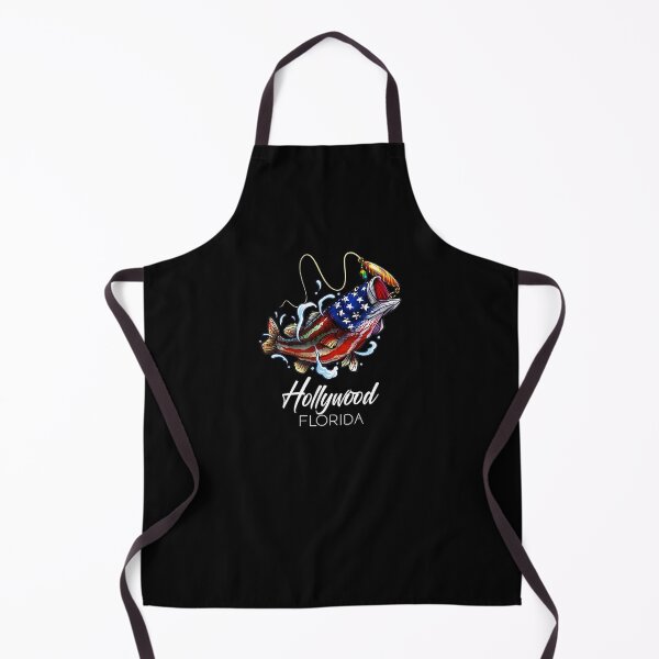 Item preview, Hollywood Florida American Flag Bass Fish Fishing Gift designed and sold by nancyholly.