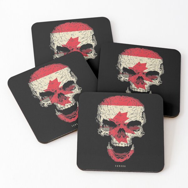 Item preview, Skull With Canada Flag Skeleton Canadian Roots designed and sold by patsa4.