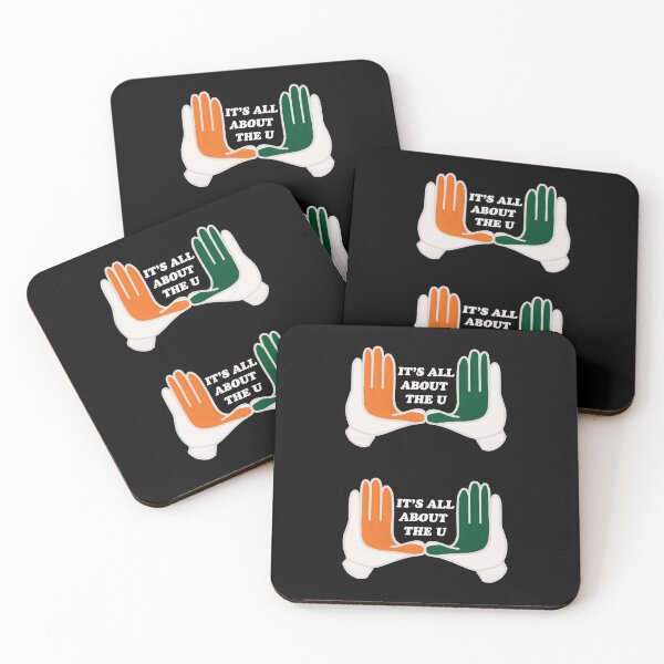 Item preview, UMiami Gloves It's All About the U White Text designed and sold by CGBCreative.