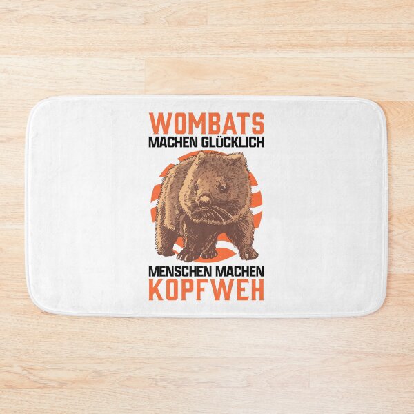 Item preview, Wombat headache marsupial australia travel saying designed and sold by madgrfx.